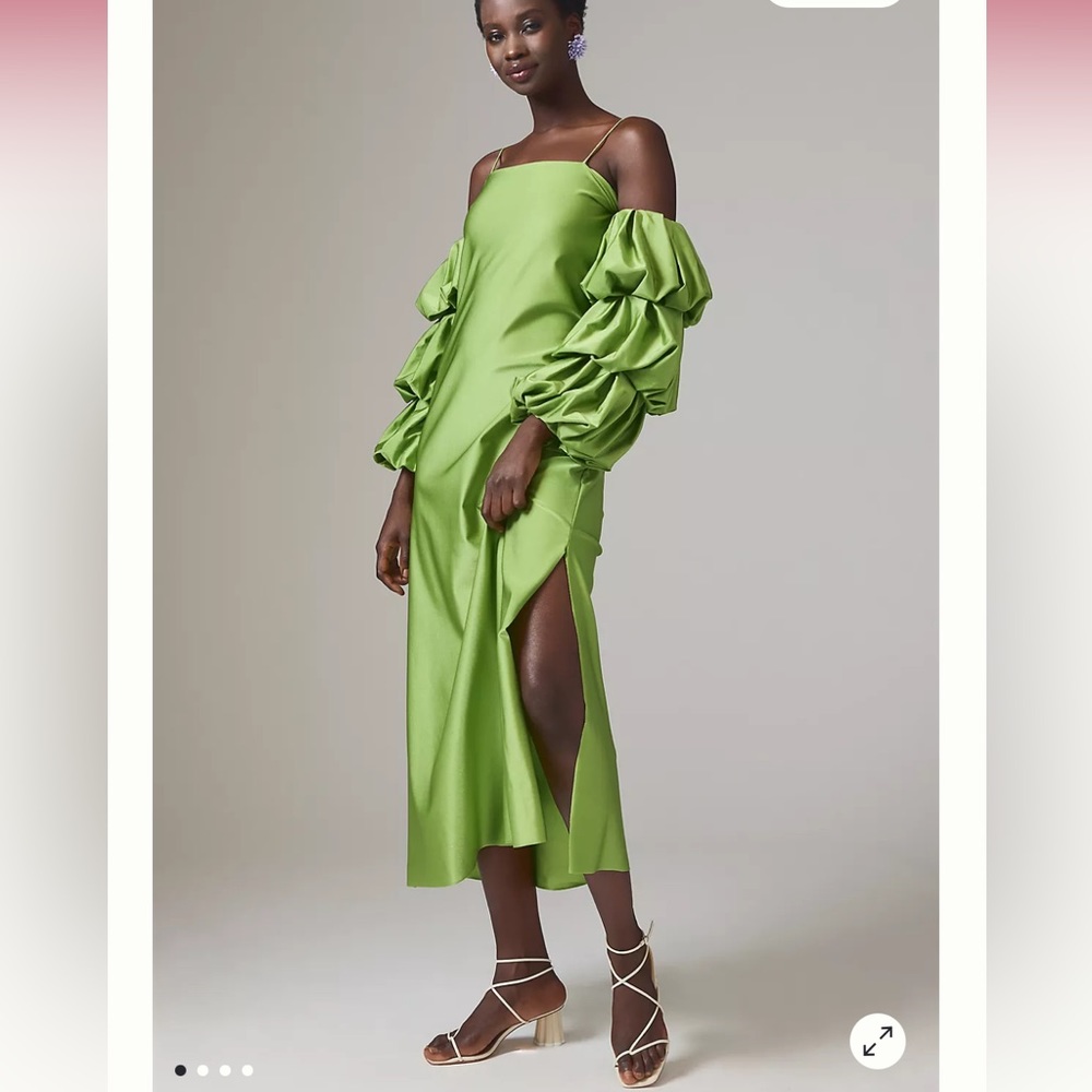 Eugenia Fernández Convertible-Sleeve Slip Dress